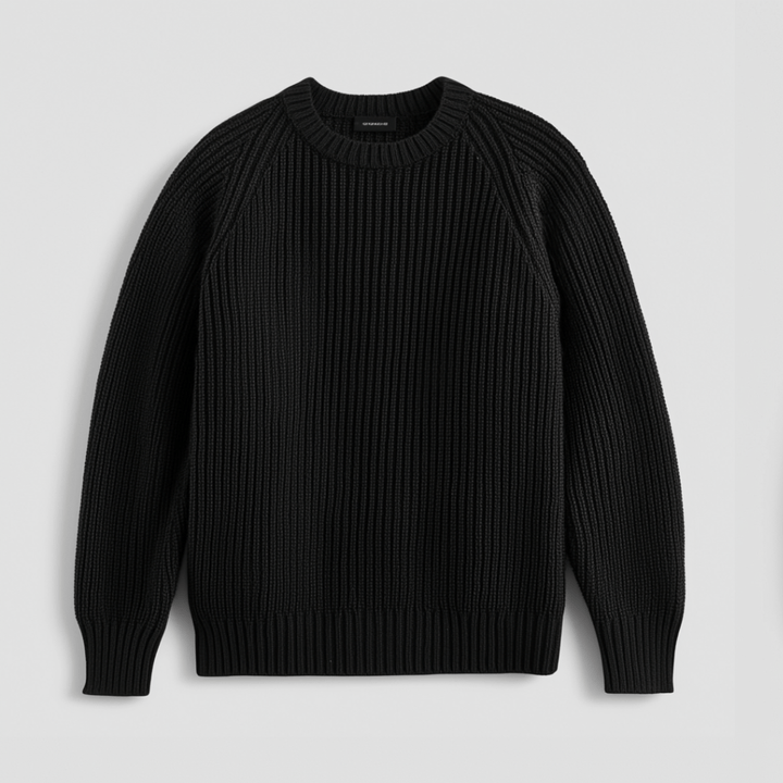 Men's Fisherman-Rib Crewneck Sweater