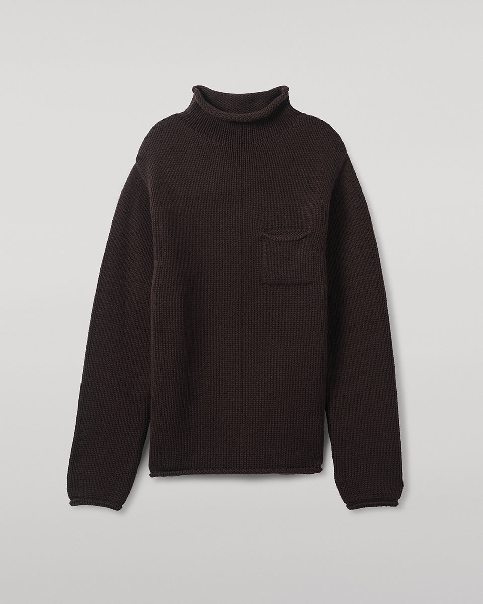 Men's Fisherman-Style Turtleneck Jumper