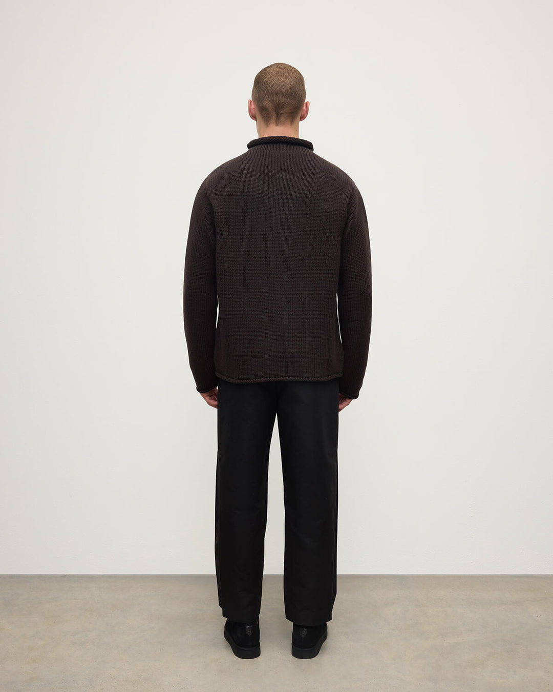 Men's Fisherman-Style Turtleneck Jumper