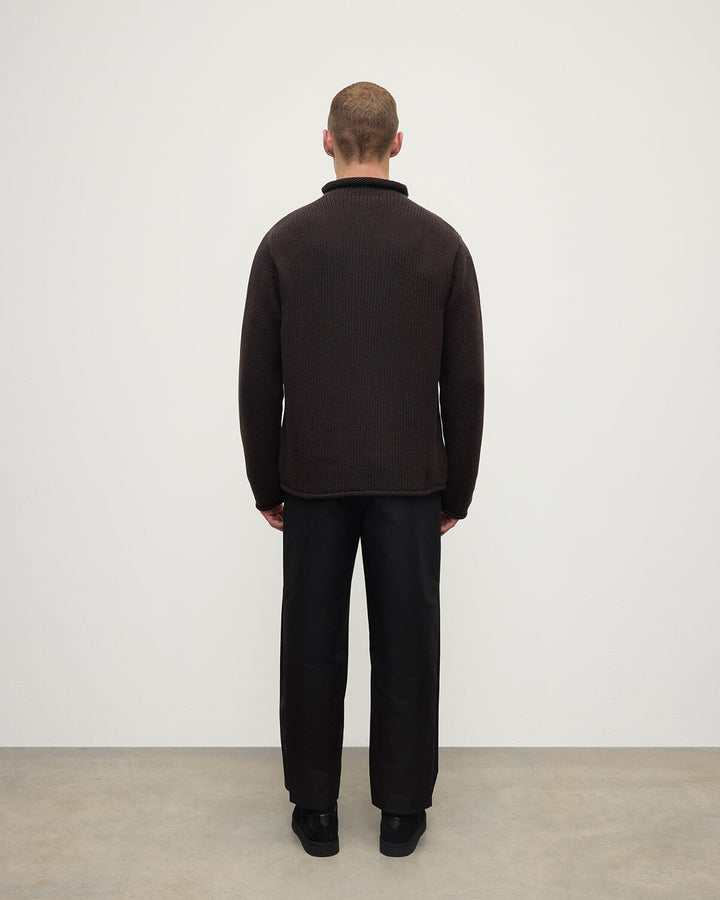 Men's Fisherman-Style Turtleneck Jumper