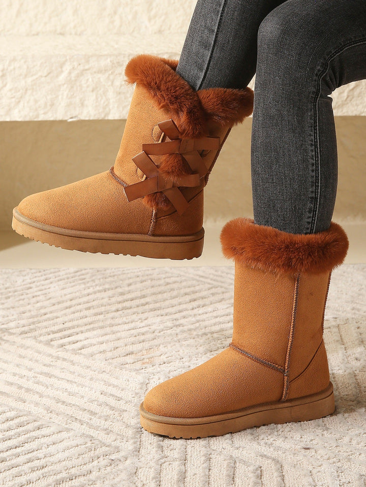Women's Fleece-Lined Pull-On Snow Boots