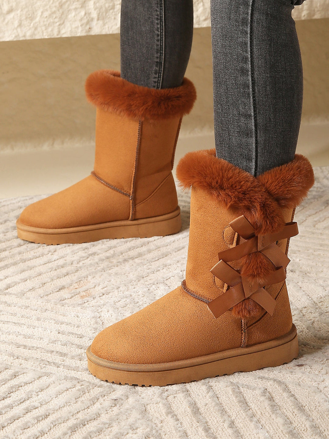 Women's Fleece-Lined Pull-On Snow Boots