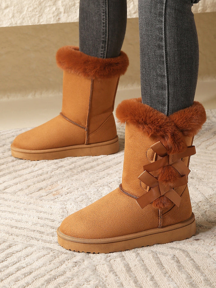 Women's Fleece-Lined Pull-On Snow Boots