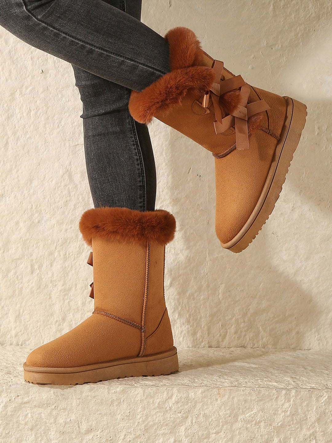 Women's Fleece-Lined Pull-On Snow Boots
