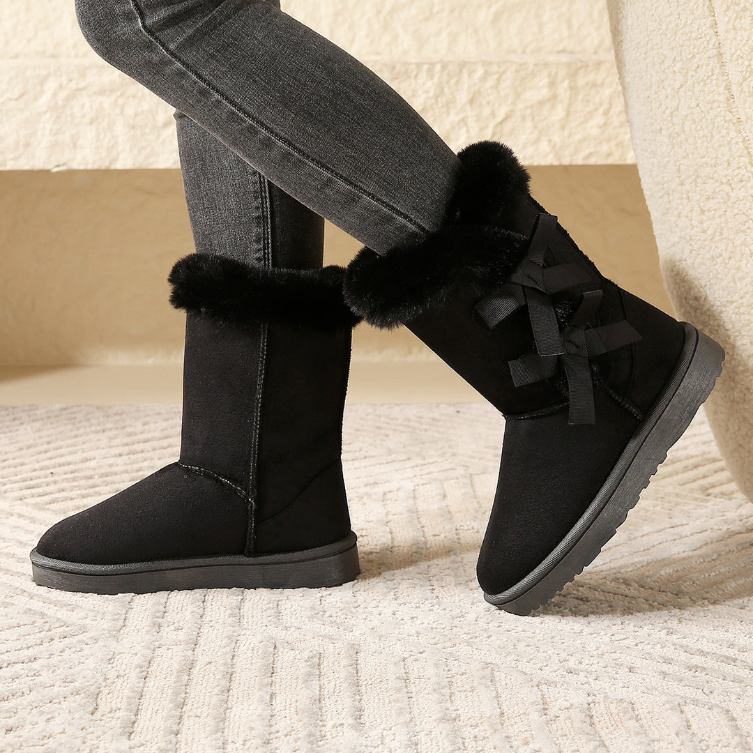 Women's Fleece-Lined Pull-On Snow Boots