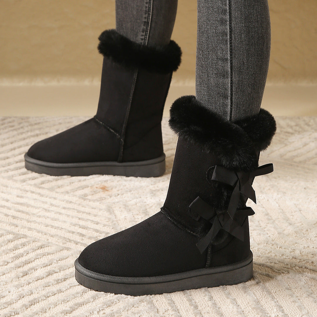 Women's Fleece-Lined Pull-On Snow Boots