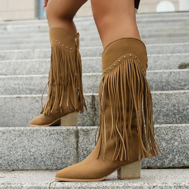 Women's Fringe-Trim Western Boots