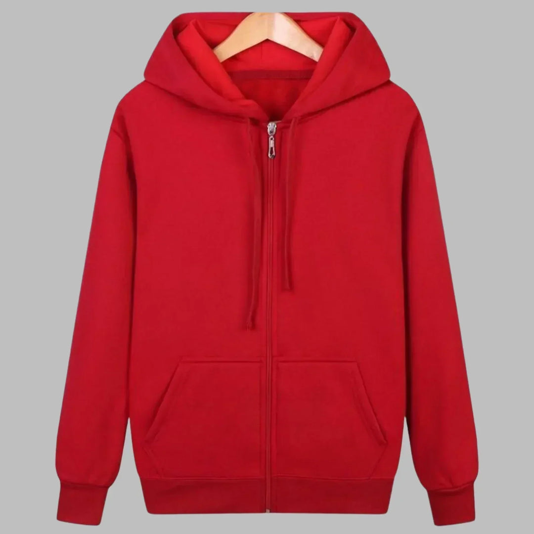 Men's Full-Zip Hoodie with Kangaroo Pocket