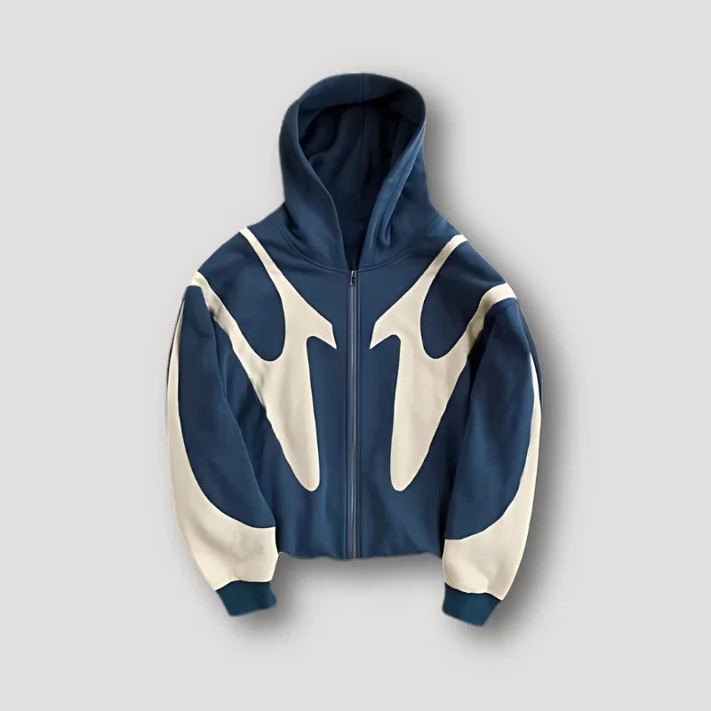 Men's Graphic Zip-Up Hoodie
