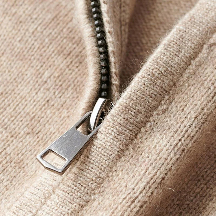 Men's Half-Zip Knit Pullover Sweater