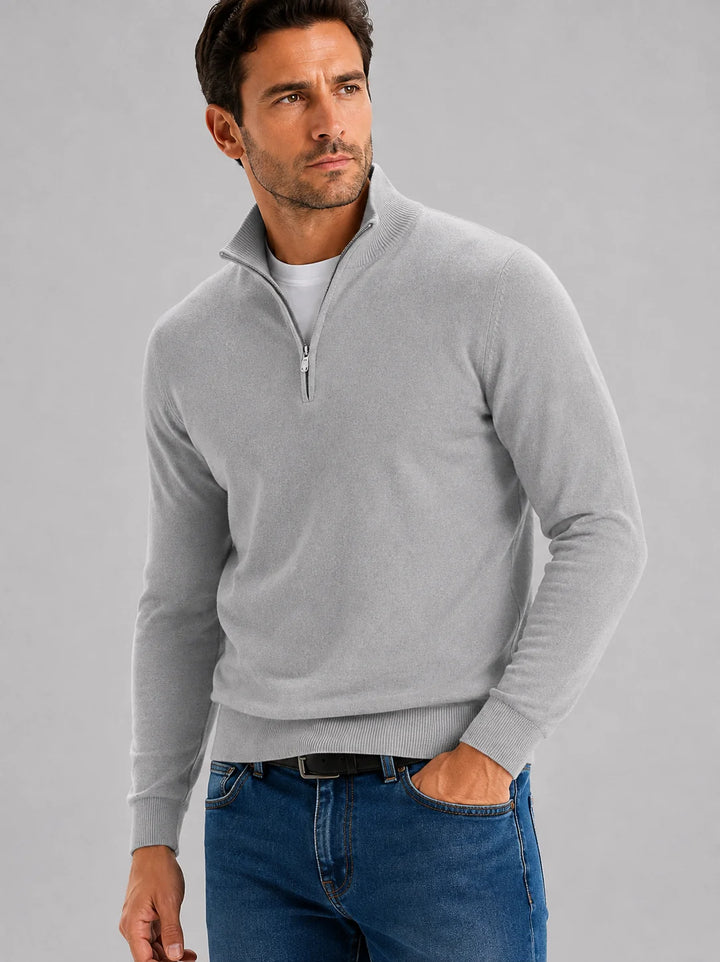 Men's Half-Zip Knit Sweater