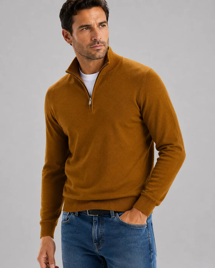 Men's Half-Zip Knit Sweater