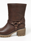Women's Harness Strap Mid-Calf Boots