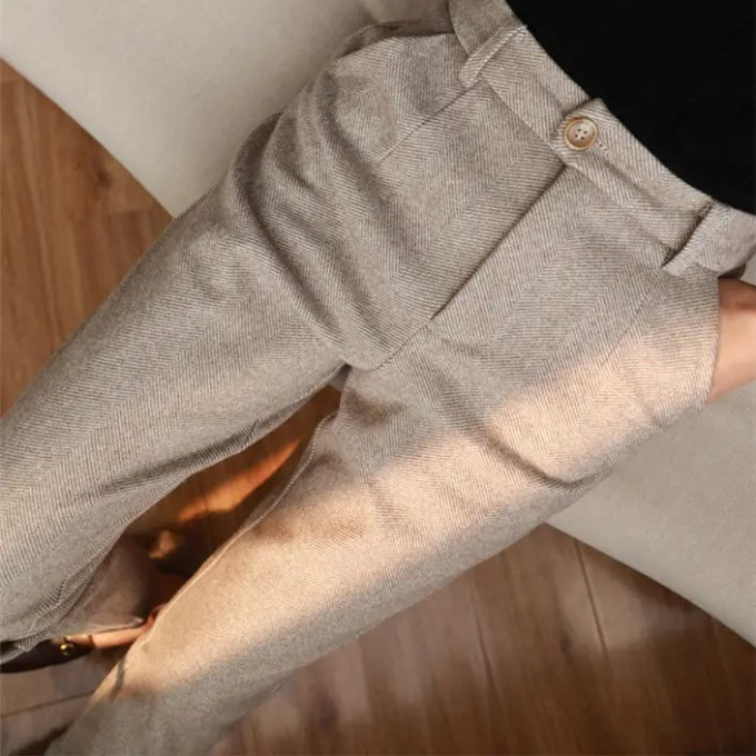 Men's Herringbone Tailored Trousers