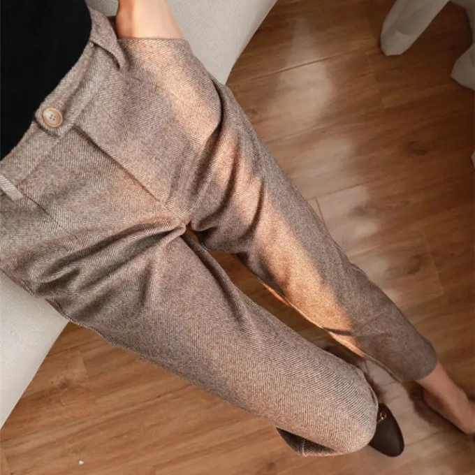 Men's Herringbone Tailored Trousers