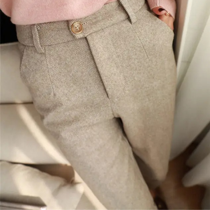 Men's Herringbone Tailored Trousers