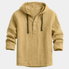 Men's Hooded Button-Front Shirt