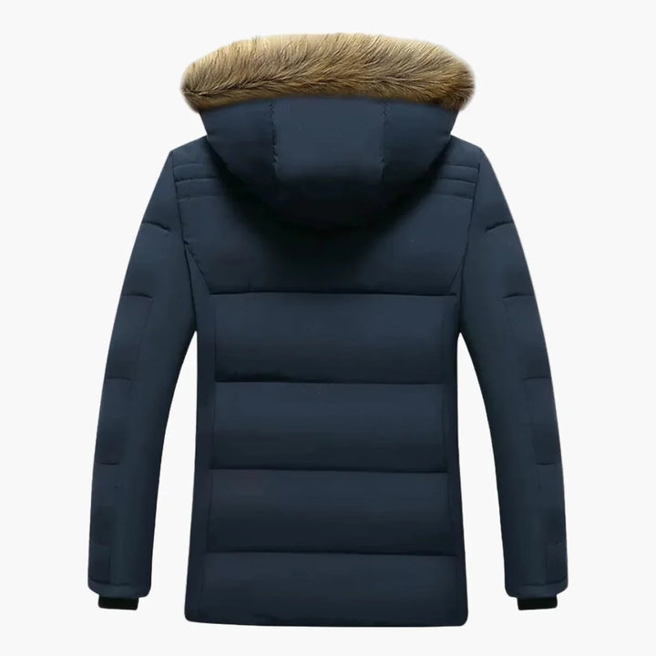 Men's Hooded Faux Fur Winter Parka