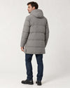 Men's Hooded Longline Padded Parka Jacket