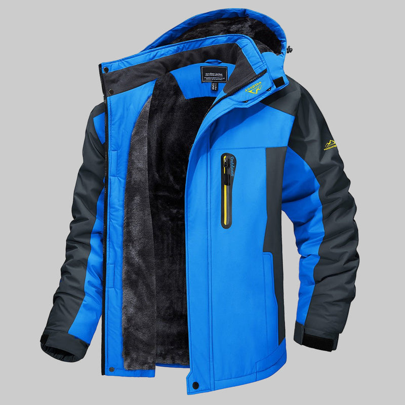 Men's Hooded Zip-Up Winter Jacket
