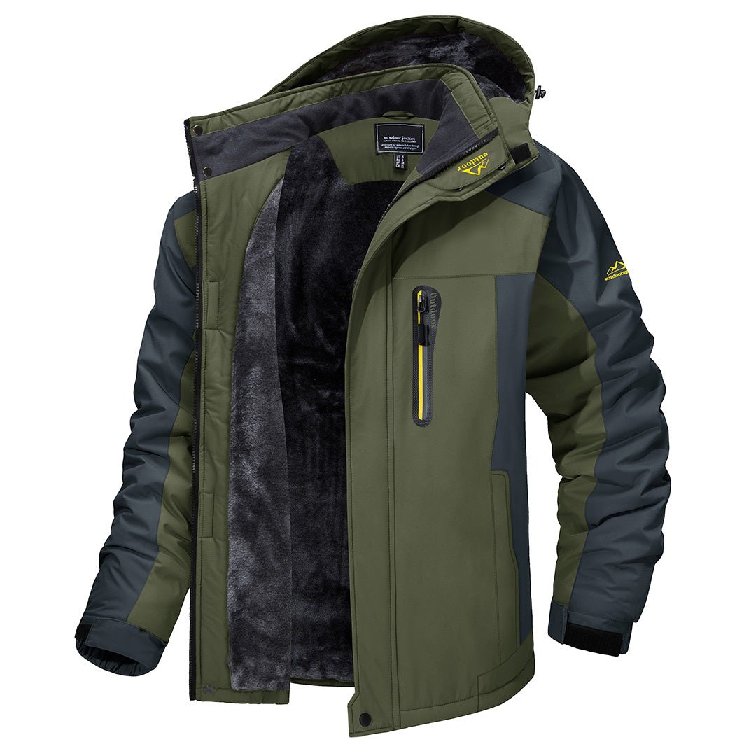 Men's Hooded Zip-Up Winter Jacket