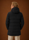 Men's Long Hooded Puffer Jacket