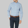 Men's Long-Sleeve Check Button-Down Shirt