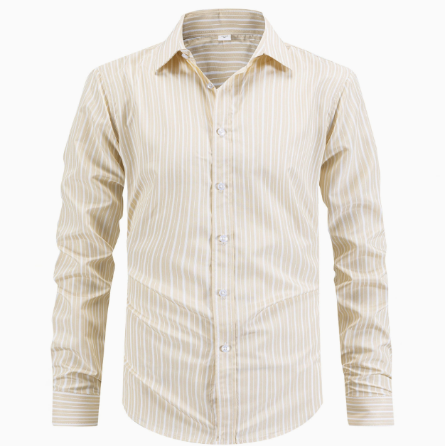 Men's Long-Sleeve Striped Shirt