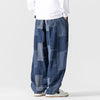 Men's Loose Fit Patchwork Cargo Jeans
