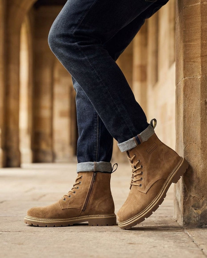 Men's Lugged Sole Ankle Boots