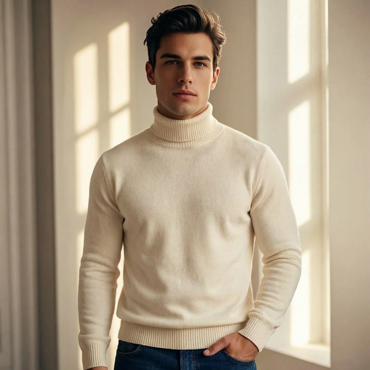 Men's Minimalist Turtleneck Jumper