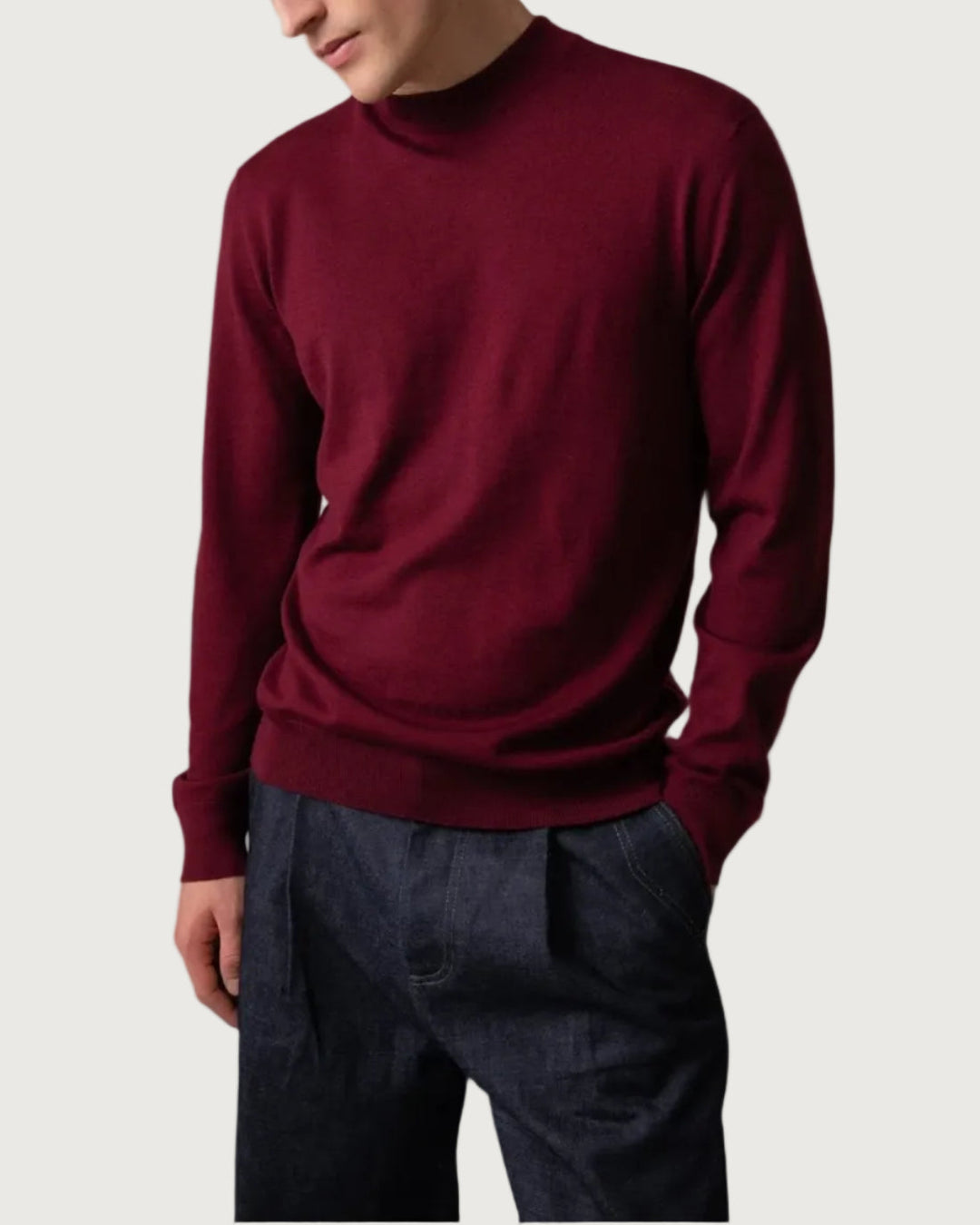 Men's Mock Turtleneck Jumper