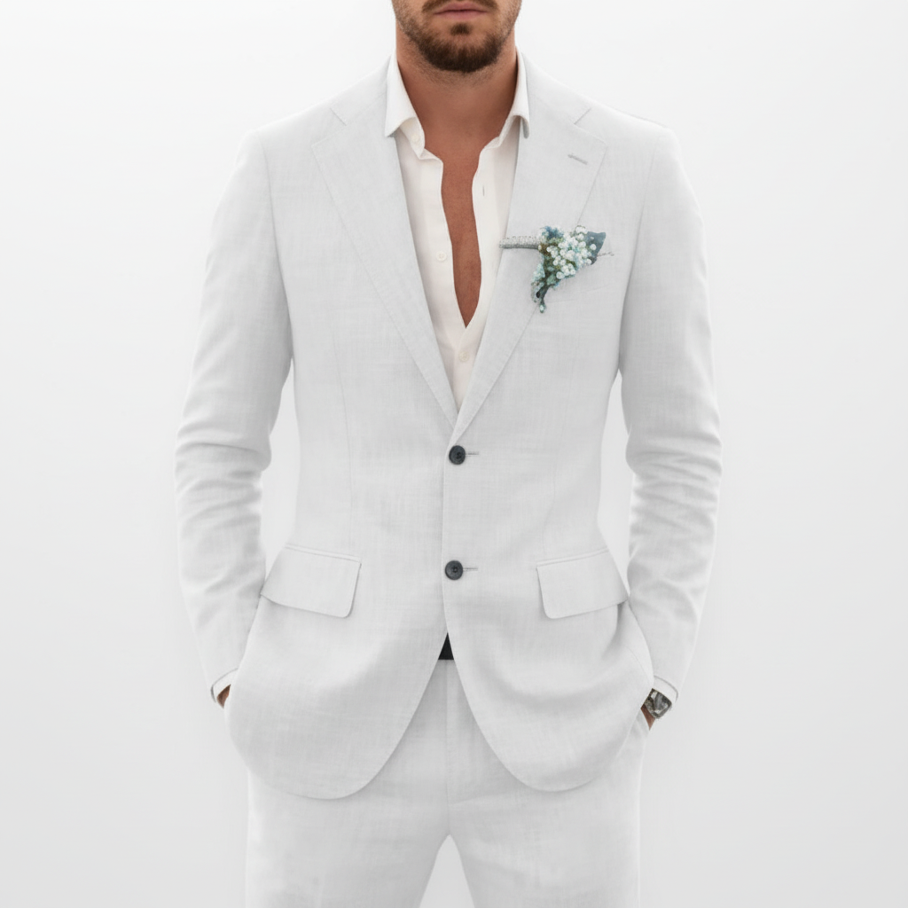Men's Notch Lapel Two-Piece Suit