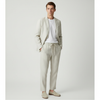 Men's Notch Lapel Two-Piece Suit with Drawstring Trousers