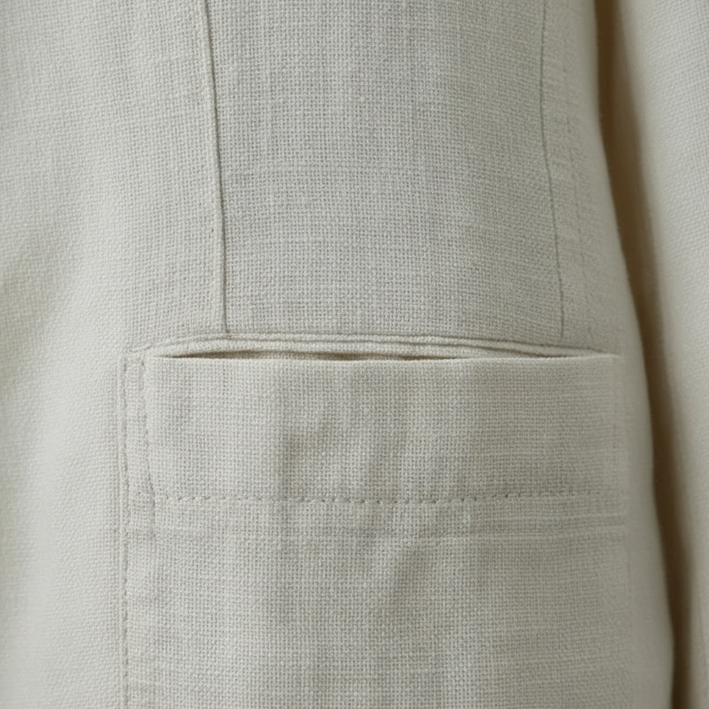 Men's Notch Lapel Two-Piece Suit with Drawstring Trousers