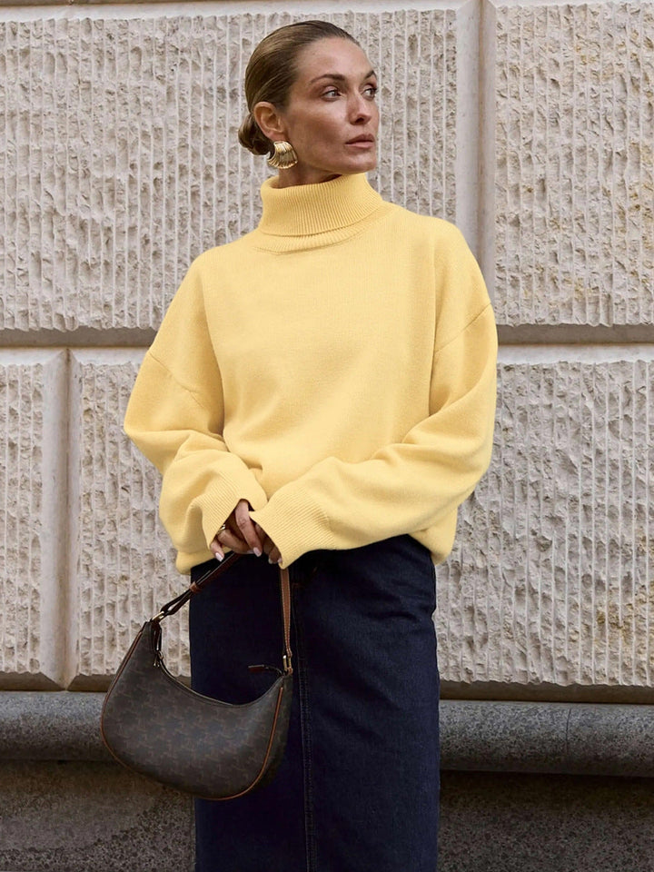 Women's Oversized Turtleneck Jumper