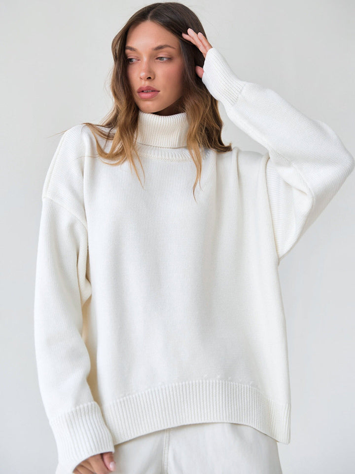 Women's Oversized Turtleneck Jumper