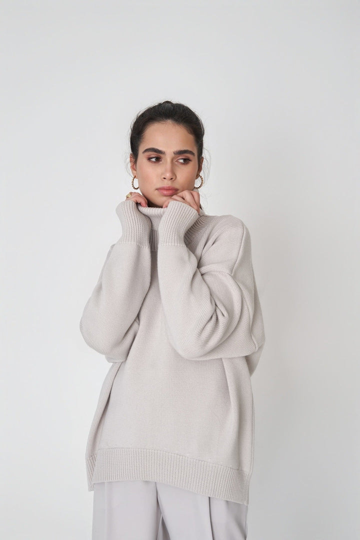 Women's Oversized Turtleneck Jumper