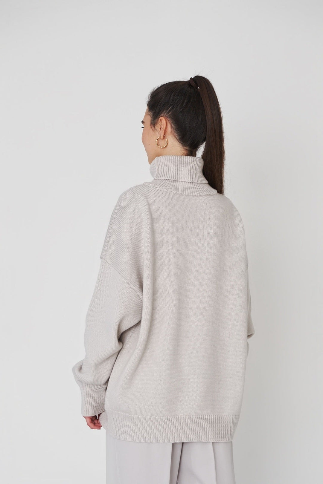 Women's Oversized Turtleneck Jumper