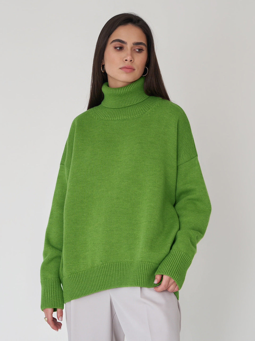 Women's Oversized Turtleneck Jumper