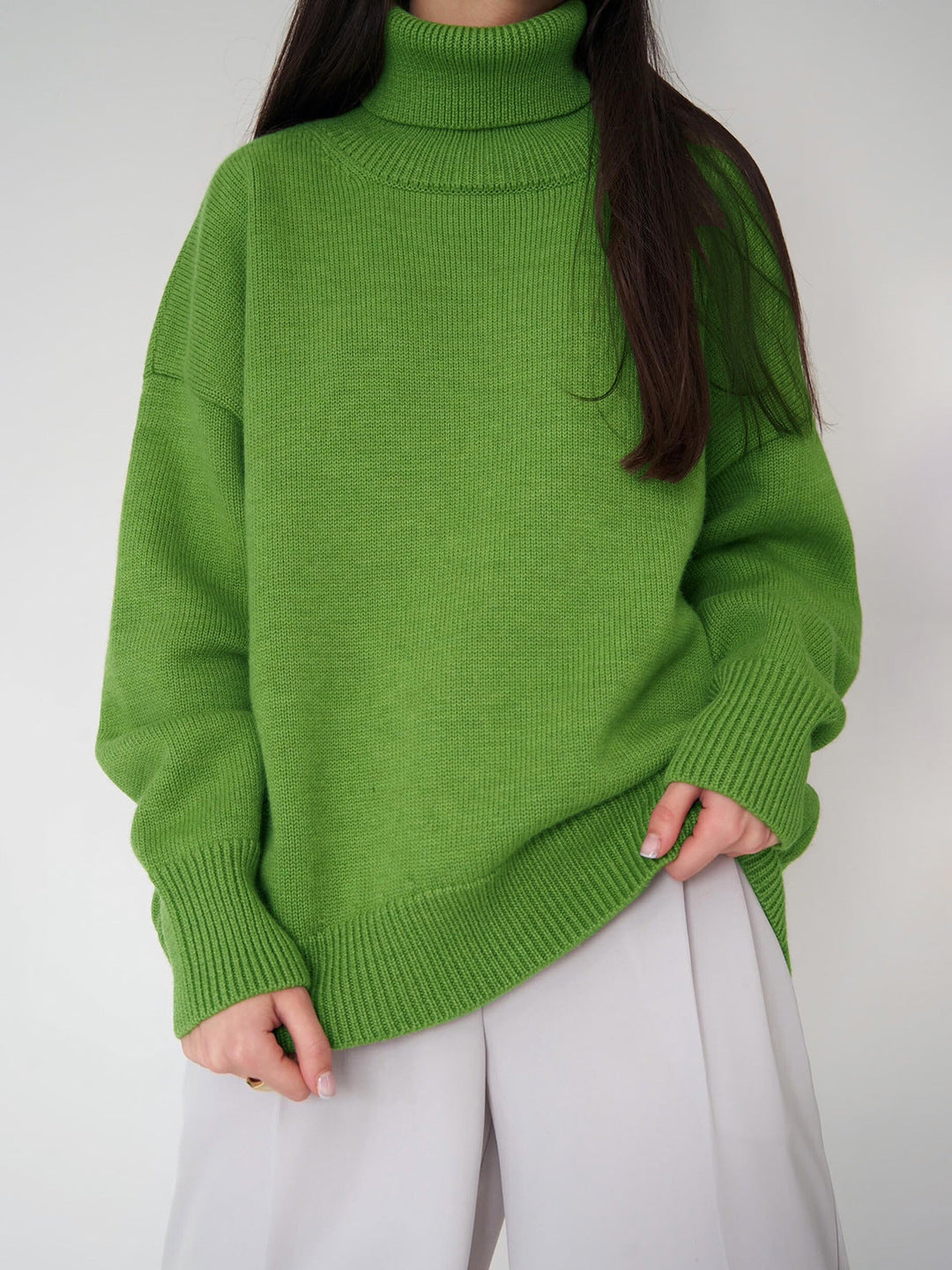 Women's Oversized Turtleneck Jumper