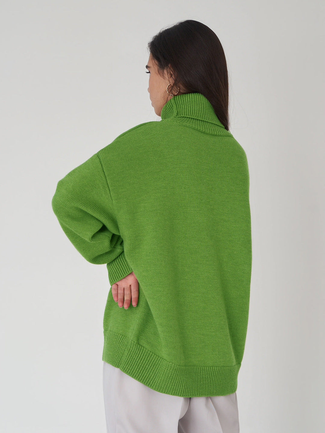 Women's Oversized Turtleneck Jumper