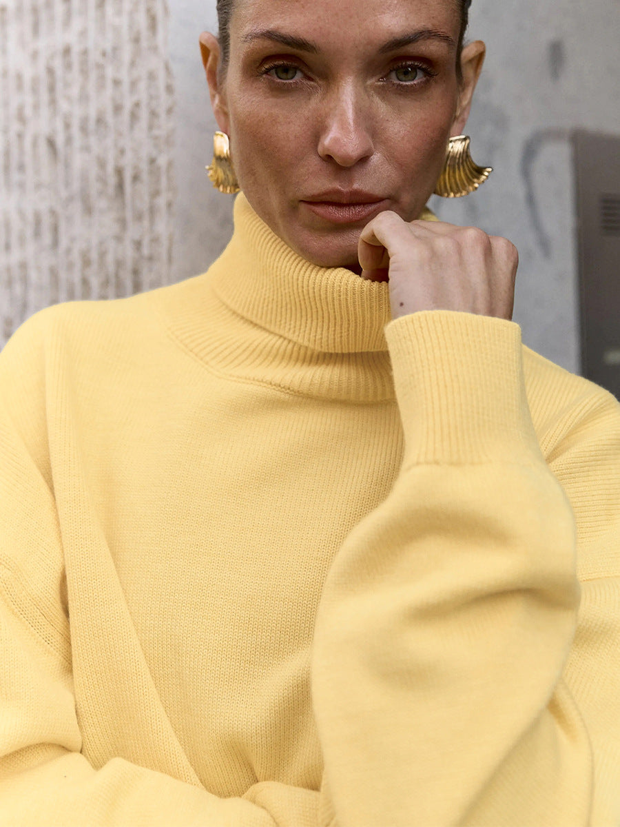 Women's Oversized Turtleneck Jumper