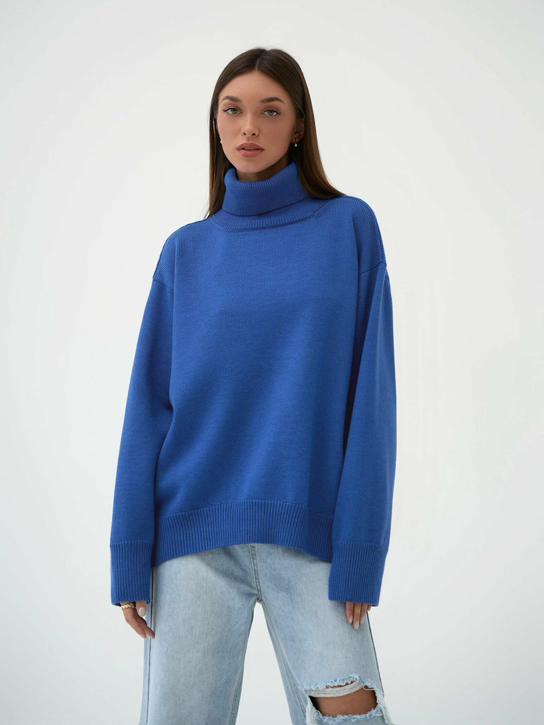 Women's Oversized Turtleneck Jumper