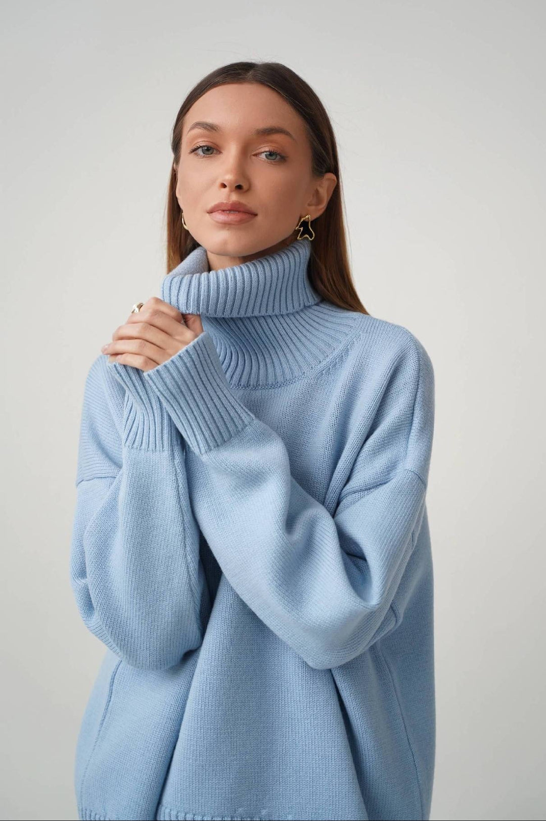 Women's Oversized Turtleneck Jumper