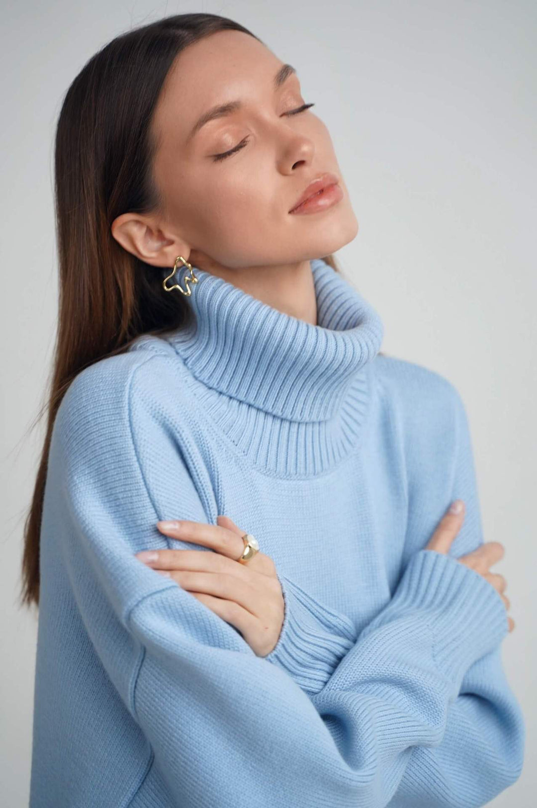 Women's Oversized Turtleneck Jumper
