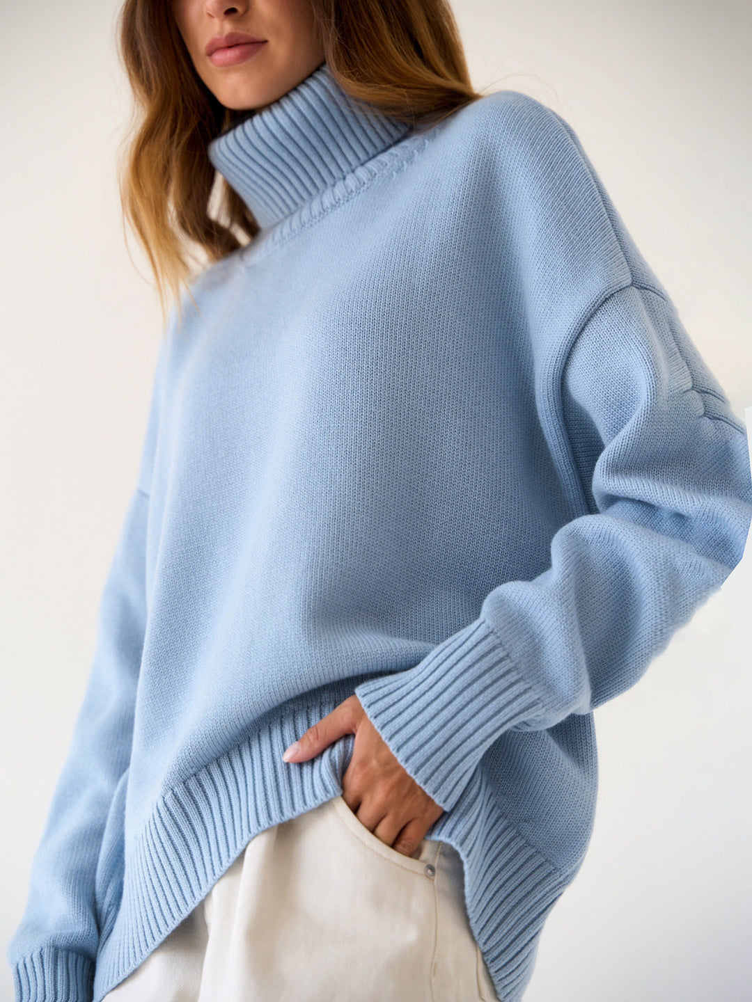 Women's Oversized Turtleneck Jumper