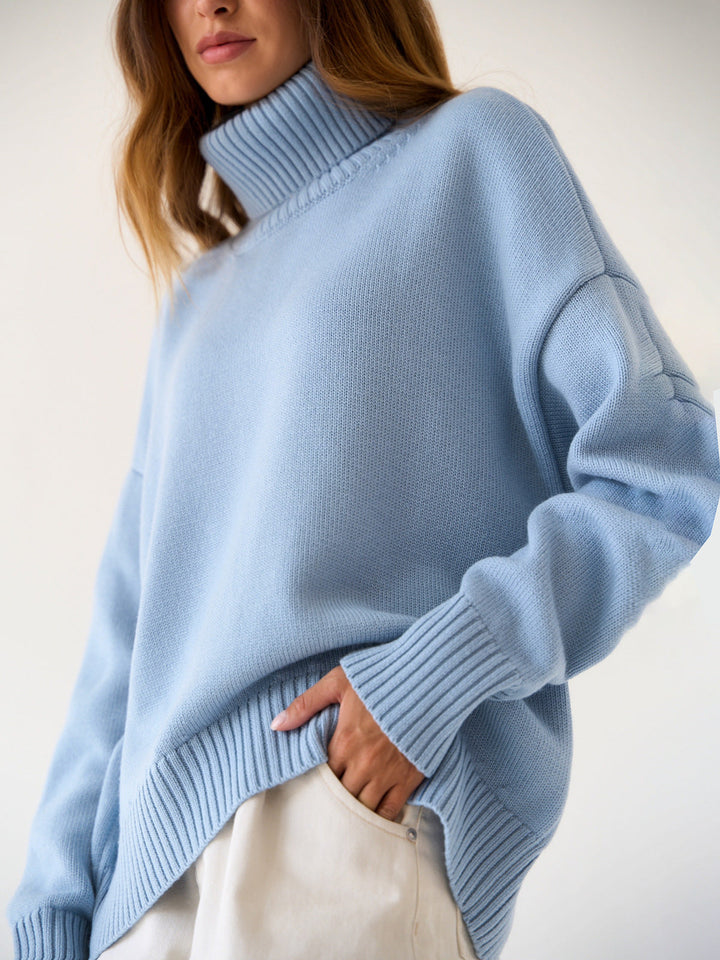 Women's Oversized Turtleneck Jumper