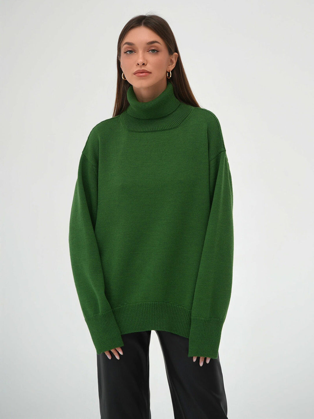 Women's Oversized Turtleneck Jumper