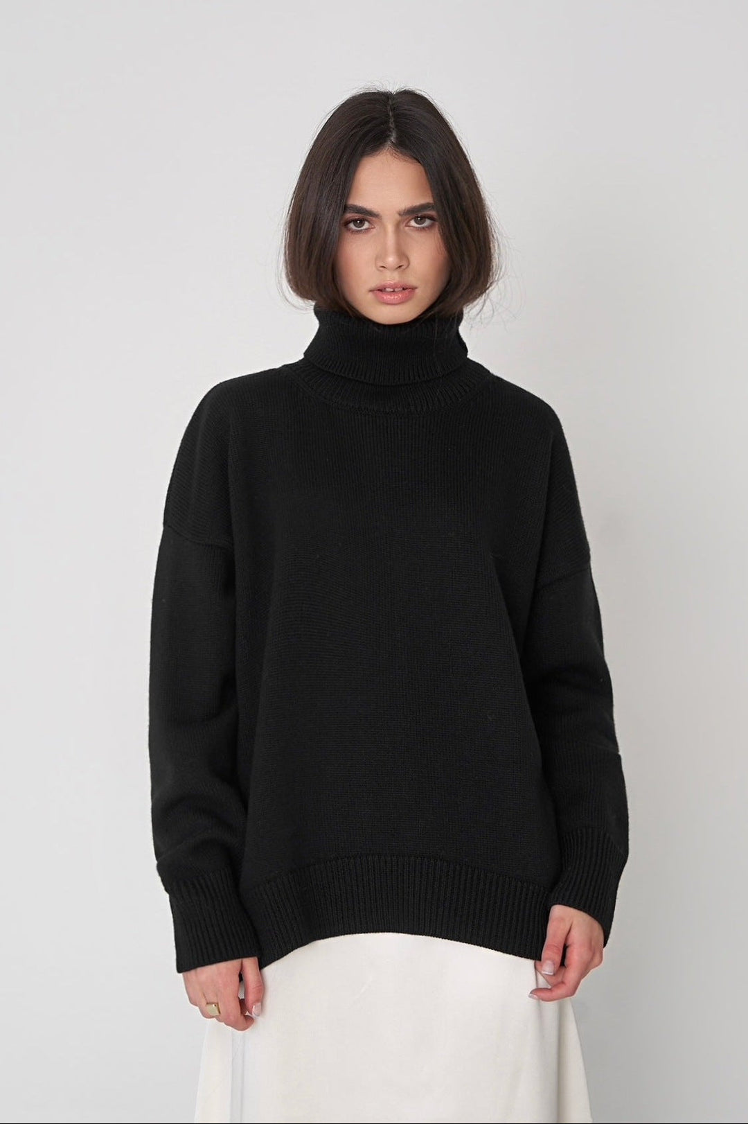 Women's Oversized Turtleneck Jumper